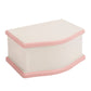 Ballerina White/Pink 7.5x5.4 MDF/Velvet Musical Jewelry Box